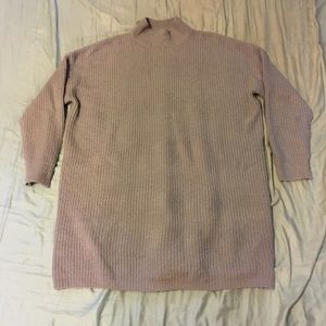 Forever 21 high neck grey sweater dress